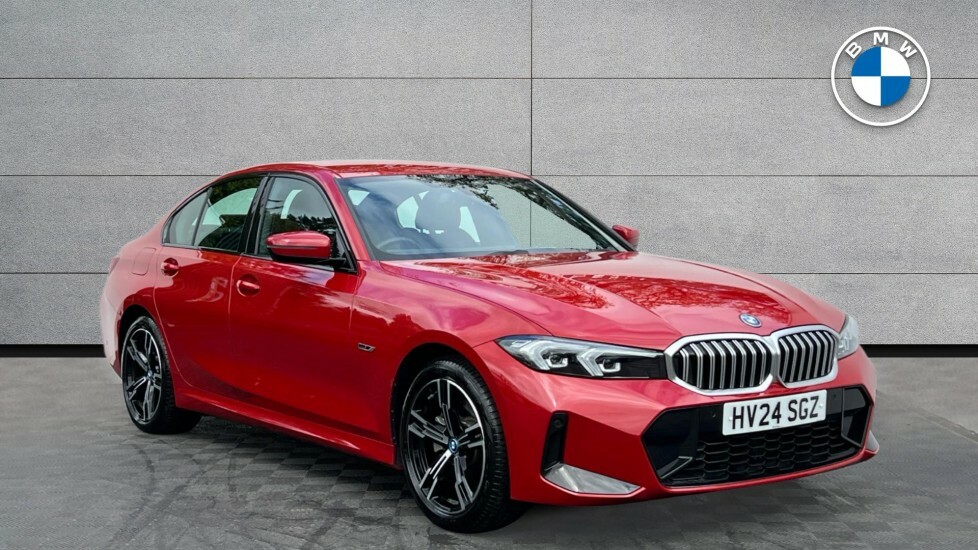 BMW 3 Series 330E M Sport Saloon Red