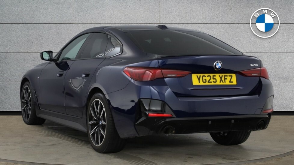 BMW 4 Series Gran Coupe 420I M Sport Gran Coupe YG25XFZ Blue #3