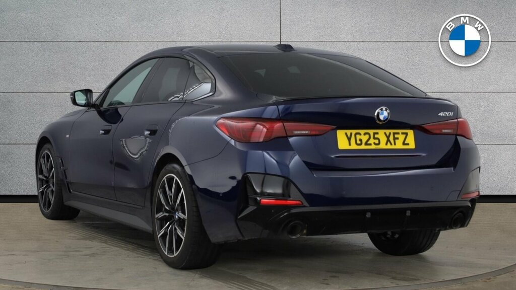 BMW 4 Series Gran Coupe 420I M Sport Gran Coupe YG25XFZ Blue #4