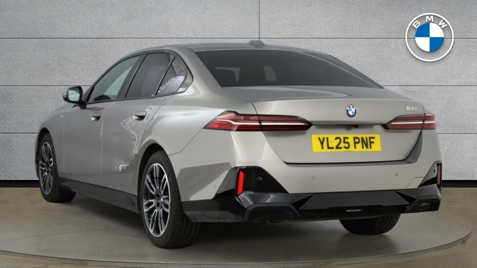 BMW 5 Series 520I M Sport Saloon YL25PNF Grey #3