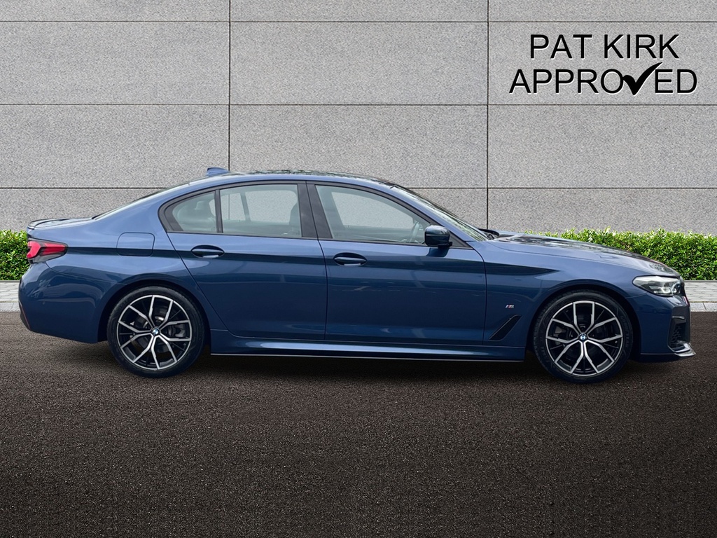 BMW 5 Series 520D Mht M Sport Step OV23XSR Blue #3