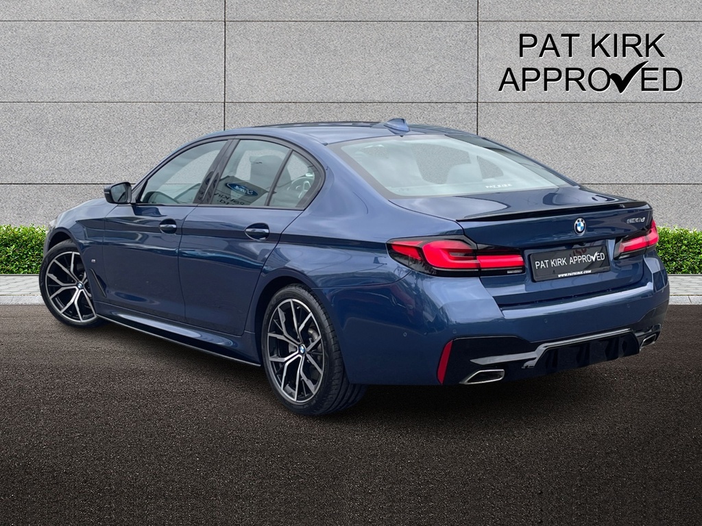 BMW 5 Series 520D Mht M Sport Step OV23XSR Blue #2