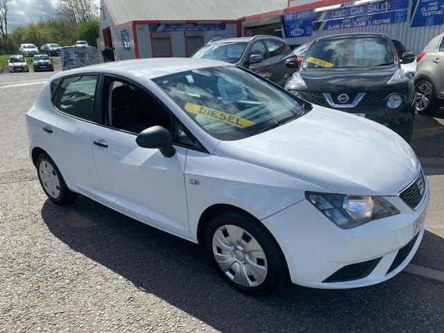 Seat Ibiza 2016 1.4 Tdi Ecomotive S Hatchback Manu White