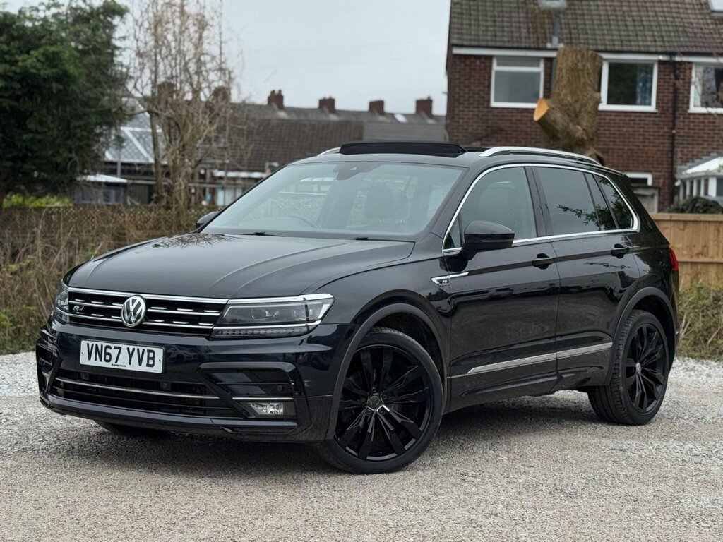 Volkswagen Tiguan 2.0 Tdi R-line Dsg 4Motion Euro 6 Ss VN67YVB Black #2