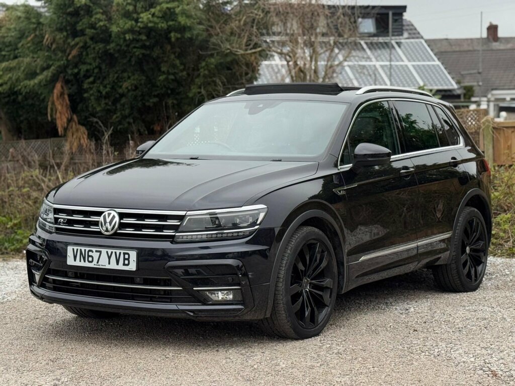 Volkswagen Tiguan 2.0 Tdi R-line Dsg 4Motion Euro 6 Ss VN67YVB Black #5