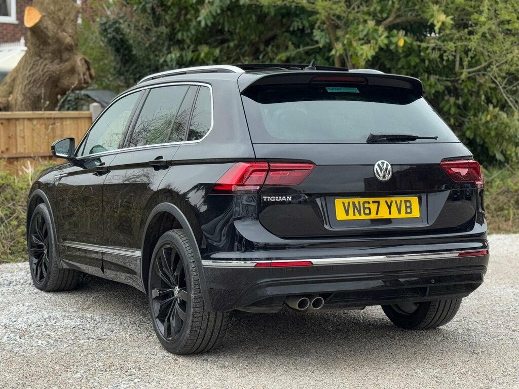 Volkswagen Tiguan 2.0 Tdi R-line Dsg 4Motion Euro 6 Ss VN67YVB Black #6