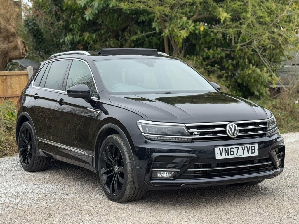 Volkswagen Tiguan 2.0 Tdi R-line Dsg 4Motion Euro 6 Ss VN67YVB Black #3