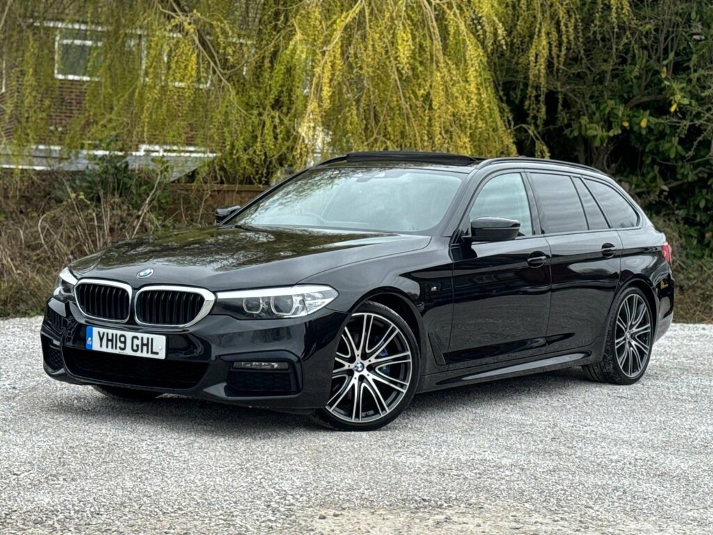 BMW 5 Series 3.0 530D M Sport Touring Euro 6 Ss YH19GHL Black #2