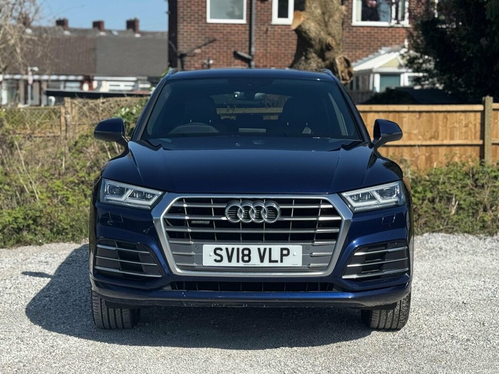 Audi Q5 2.0 Tdi S Line S Tronic Quattro Euro 6 Ss SV18VLP Blue #4