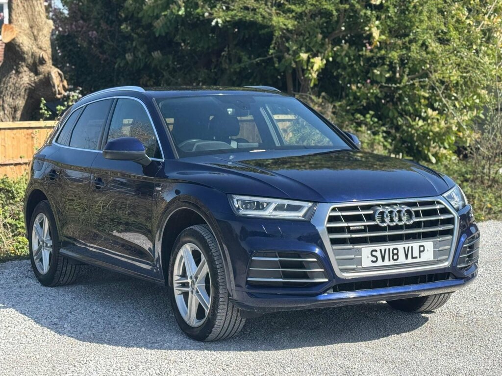 Audi Q5 2.0 Tdi S Line S Tronic Quattro Euro 6 Ss SV18VLP Blue #3