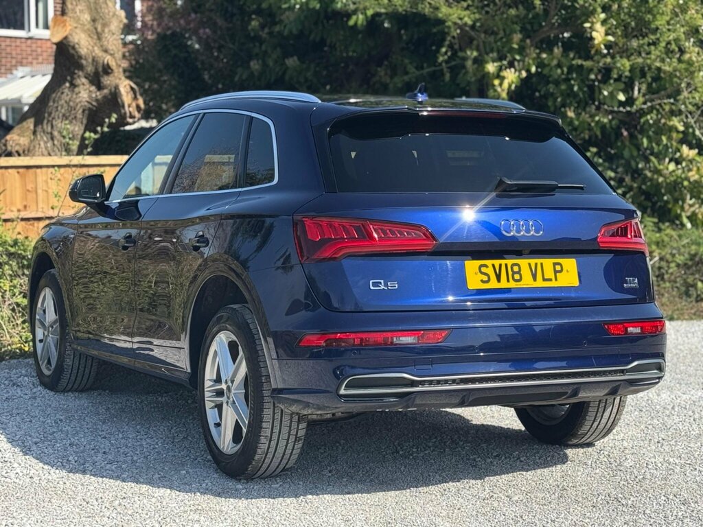 Audi Q5 2.0 Tdi S Line S Tronic Quattro Euro 6 Ss SV18VLP Blue #6