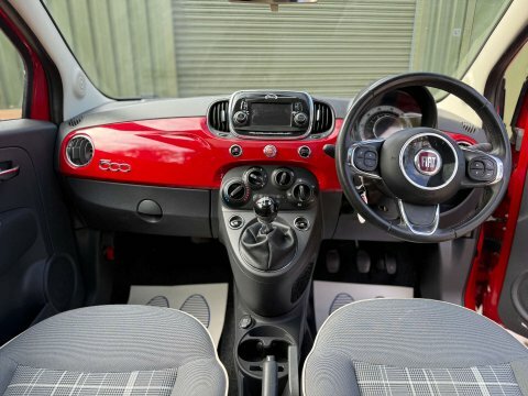 Fiat 500 1.2 500 Lounge AJ66JMO Red #3