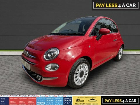 Fiat 500 1.2 500 Lounge AJ66JMO Red #4