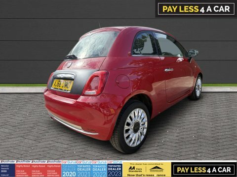 Fiat 500 1.2 500 Lounge AJ66JMO Red #5