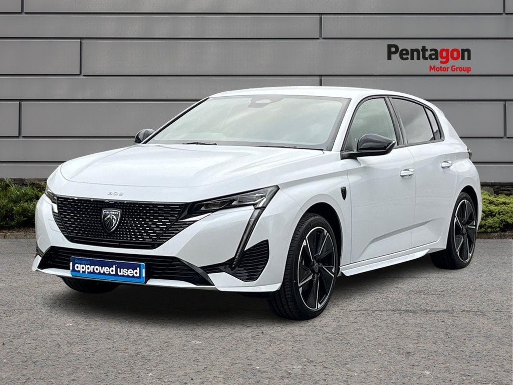Peugeot 308 54Kwh Gt Hatchback 156 Ps FY74XRX White #3