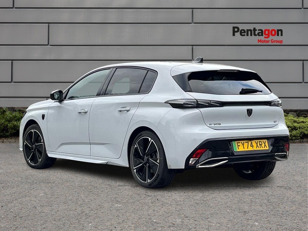 Peugeot 308 54Kwh Gt Hatchback 156 Ps FY74XRX White #2