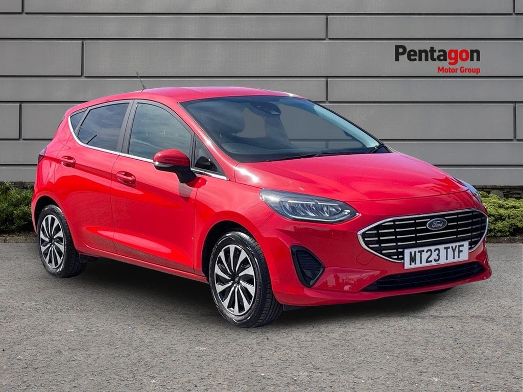 Ford Fiesta 1.0T Ecoboost Titanium Hatchback MT23TYF Red