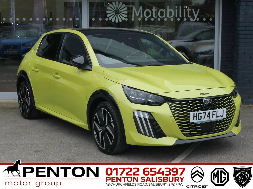 Peugeot 208 1.2 Hybrid Gt Hatchback Hybrid E-dsc6 E Yellow