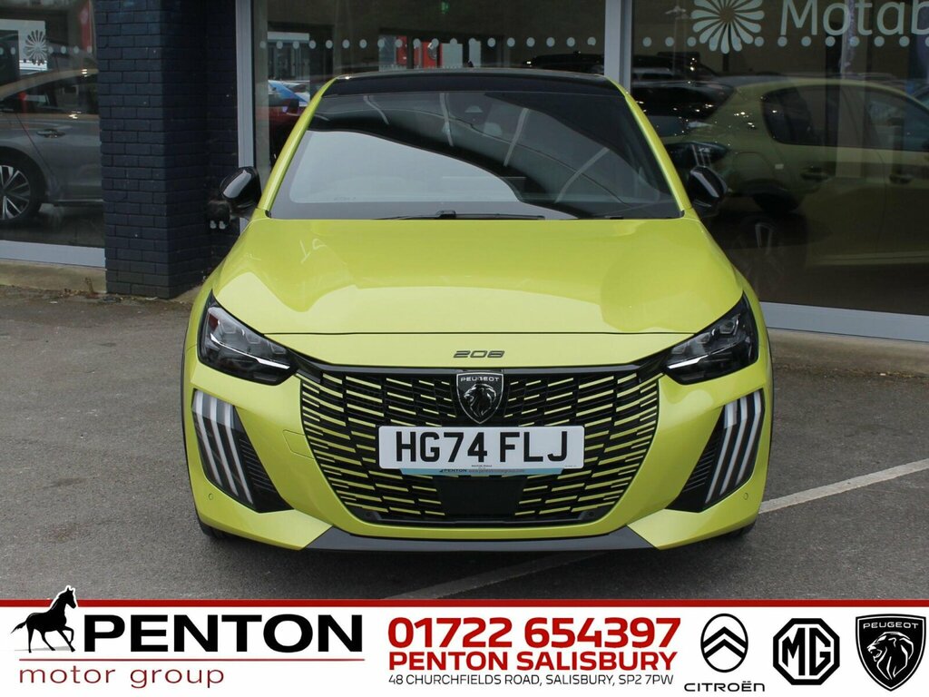 Peugeot 208 1.2 Hybrid Gt Hatchback Hybrid E-dsc6 E HG74FLJ Yellow #2
