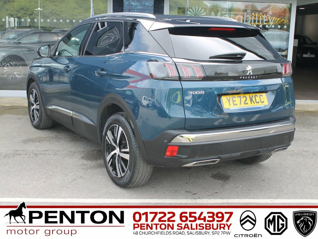 Peugeot 3008 1.2 Puretech Gt Suv Eat Euro 6 Ss 1 YE72KCC Blue #5