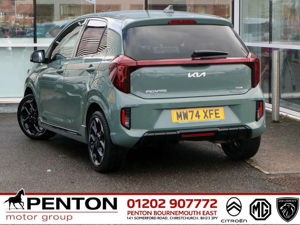 Kia Picanto 1.0 Gt-line Amt Euro 6 Ss MW74XFE Green #4