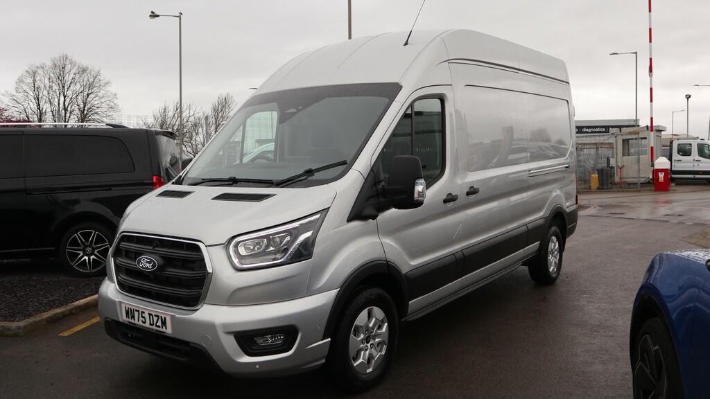 Ford Transit Custom 350 L3 Lwb H3 High Roof Limited Nav 165Ps Eu6 6 Sp WN75DZM Silver #2