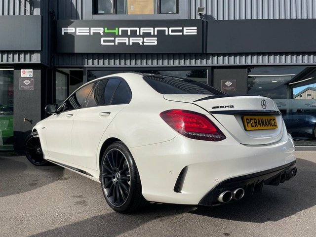 Mercedes-Benz C Class 3.0 C43 V6 Amg Premium Plus Saloon G- SM68OBL White #2