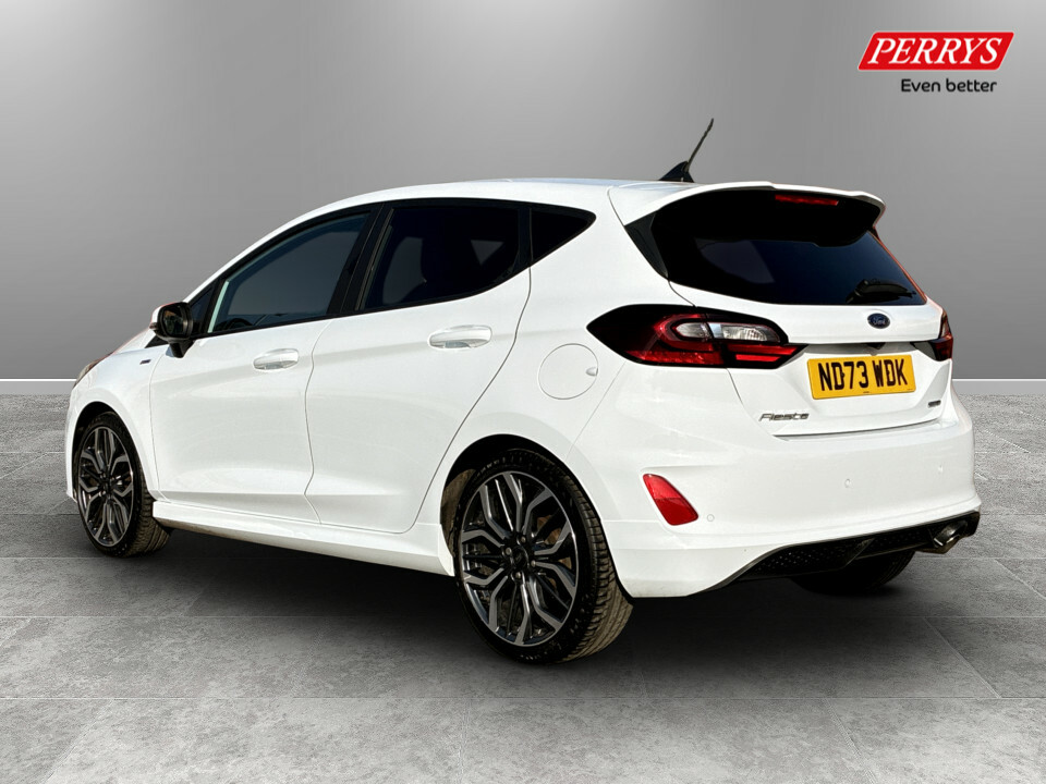 Ford Fiesta 1.0 Ecoboost Hybrid Mhev 125 St-line X ND73WDK White #5