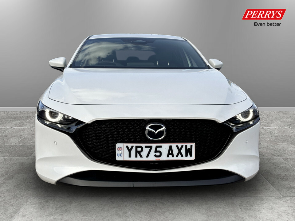 Mazda 3 2.5 E-skyactiv G Mhev 140 Exclusive-line YR75AXW White #2