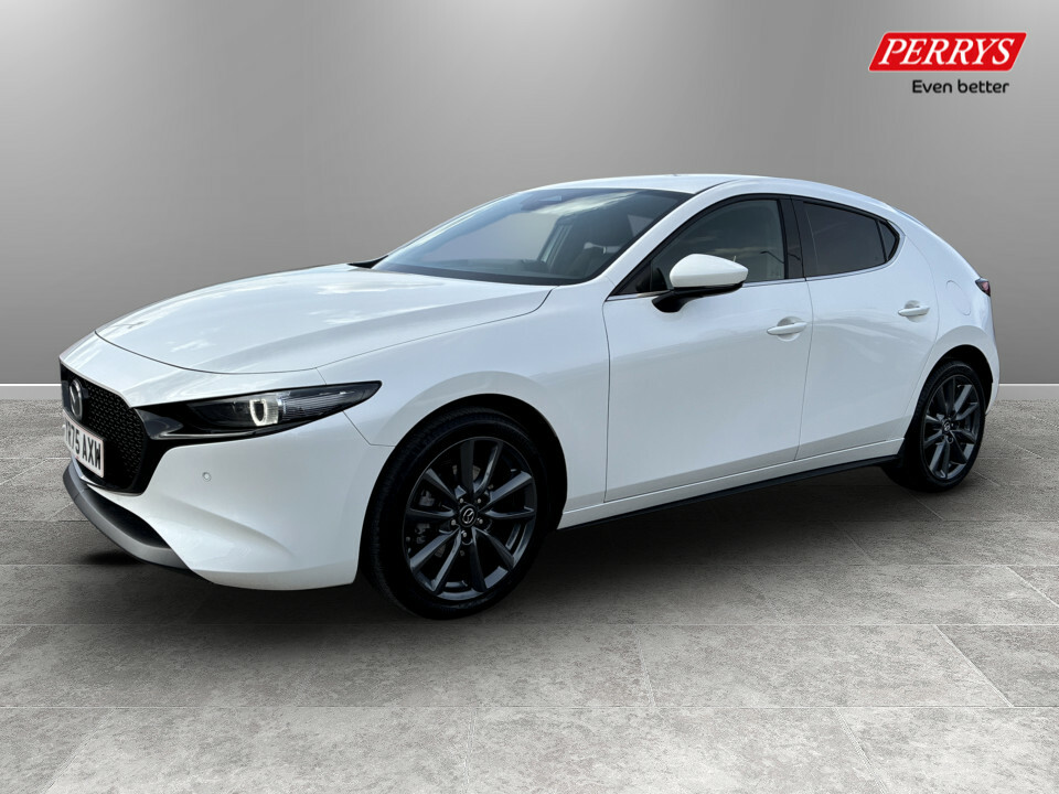 Mazda 3 2.5 E-skyactiv G Mhev 140 Exclusive-line YR75AXW White #3