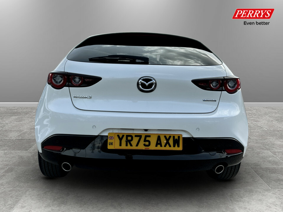 Mazda 3 2.5 E-skyactiv G Mhev 140 Exclusive-line YR75AXW White #6