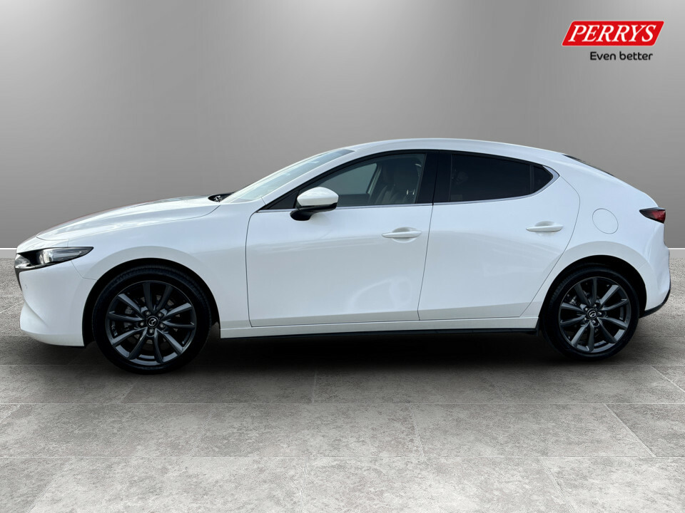 Mazda 3 2.5 E-skyactiv G Mhev 140 Exclusive-line YR75AXW White #4