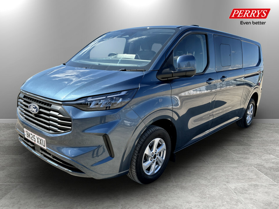 Ford Transit Custom 2.0 320 Ecoblue 136Ps Lwb L2 H1 Double Cab Van Lim BK25XXU Blue #3