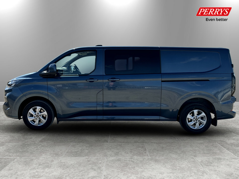 Ford Transit Custom 2.0 320 Ecoblue 136Ps Lwb L2 H1 Double Cab Van Lim BK25XXU Blue #4