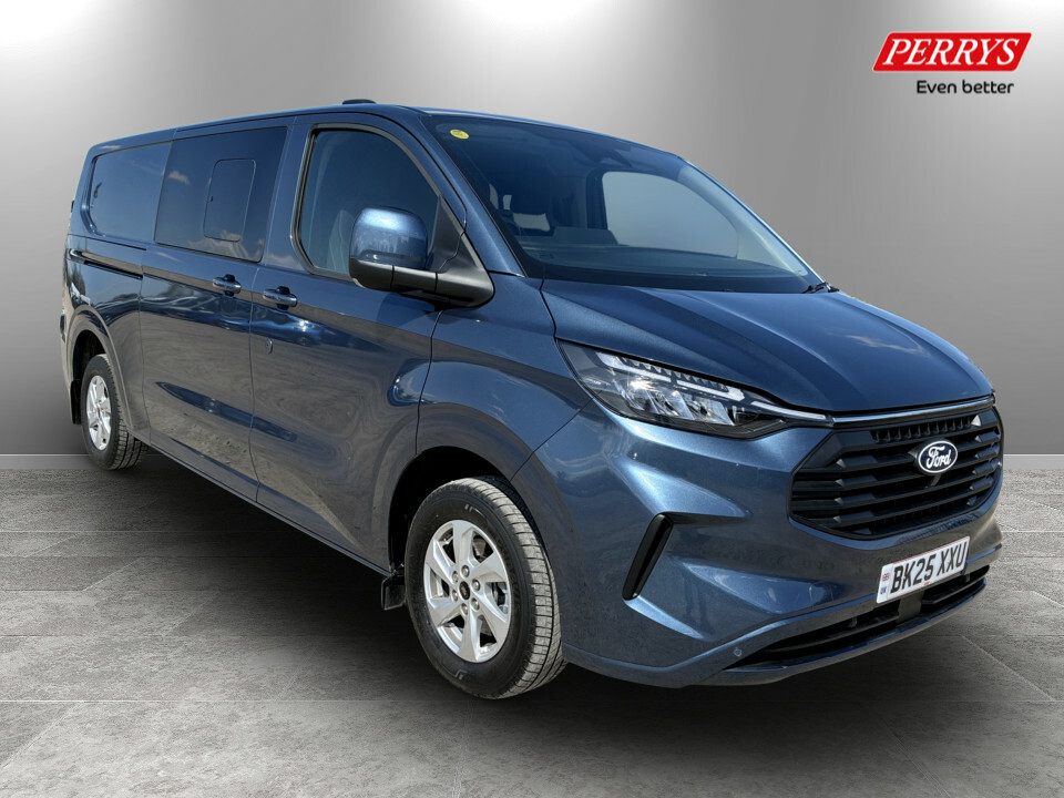 Ford Transit Custom 2.0 320 Ecoblue 136Ps Lwb L2 H1 Double Cab Van Lim Blue