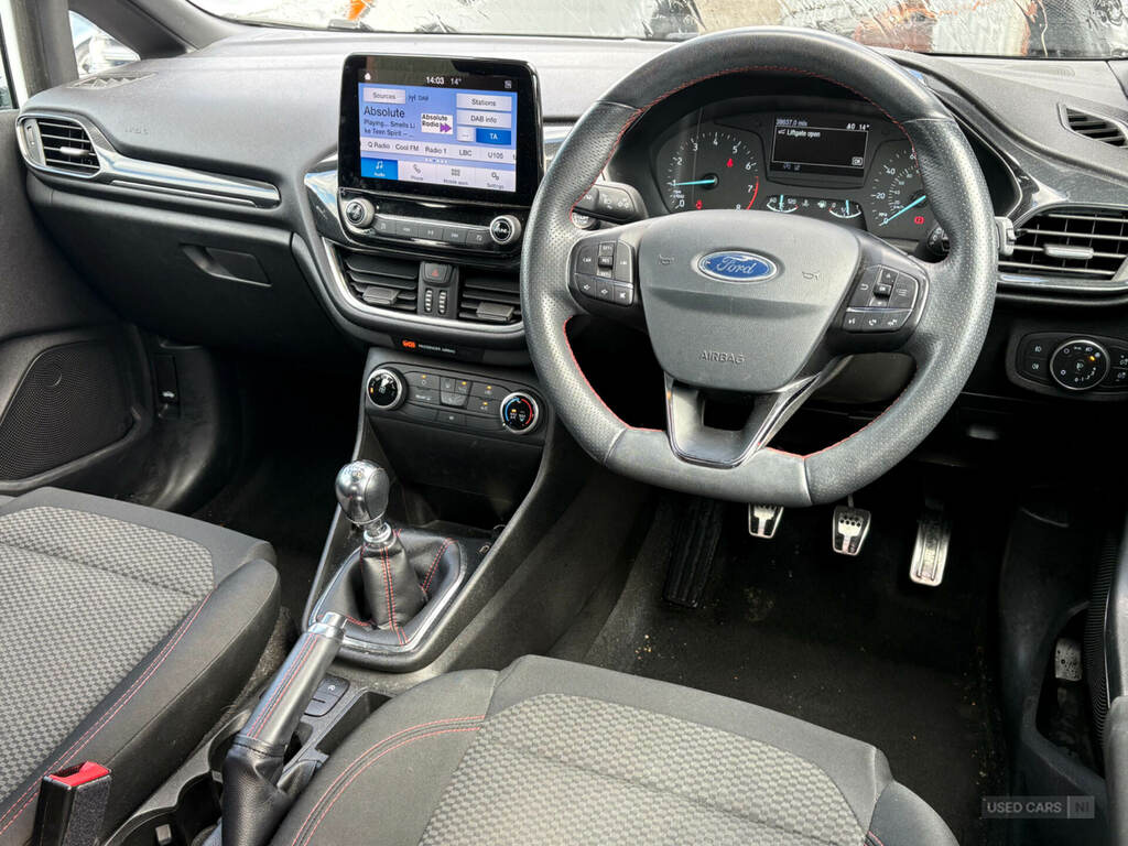 Ford Fiesta 1.0 Ecoboost St-line OGZ3685 White #2