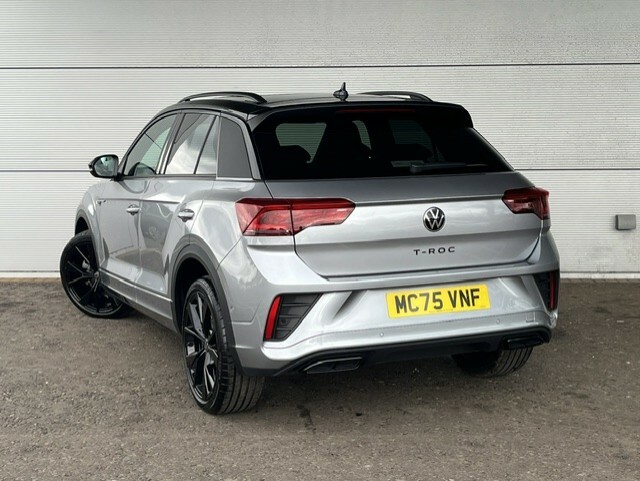 Volkswagen T-Roc 1.5 Tsi Black Edition Plus 150 Bhp MC75VNF Silver #5