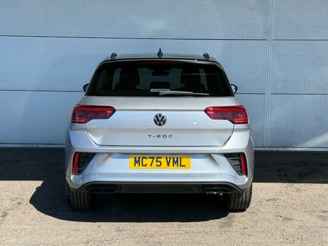 Volkswagen T-Roc 1.5 Tsi Black Edition Plus 150 Bhp MC75VML Silver #4
