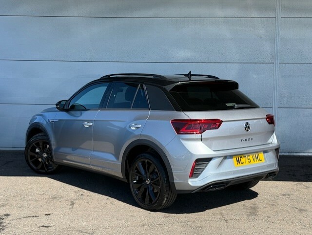 Volkswagen T-Roc 1.5 Tsi Black Edition Plus 150 Bhp MC75VML Silver #5