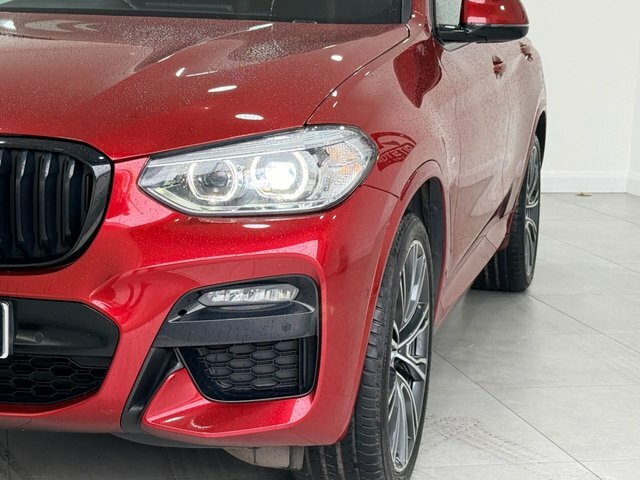 BMW X4 30D M Sport Suv YJ69RRL Red #3