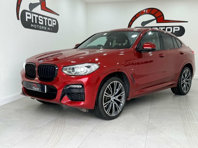 BMW X4 30D M Sport Suv YJ69RRL Red #2