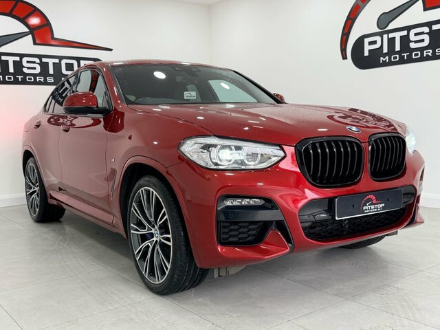 BMW X4 30D M Sport Suv YJ69RRL Red #4