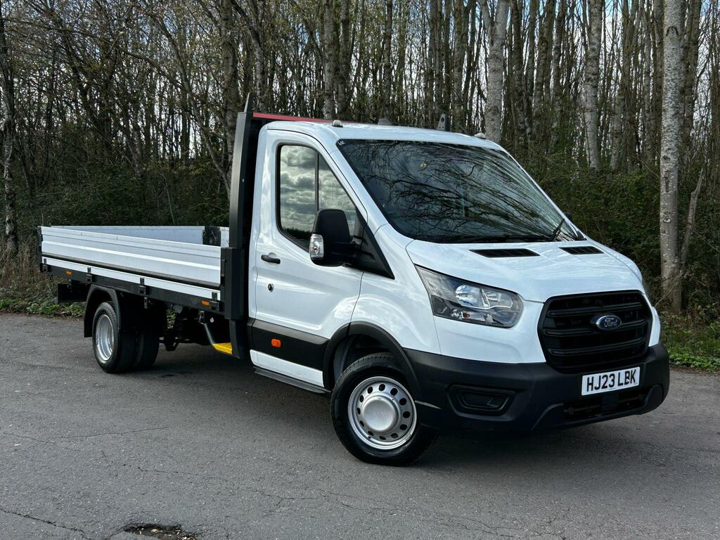 Ford Transit Custom 2.0 350 Ecoblue Leader Premium Dropside White