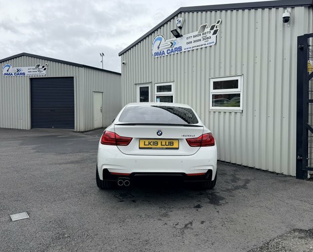 BMW 4 Series Gran Coupe 2.0 420D M Sport White #3
