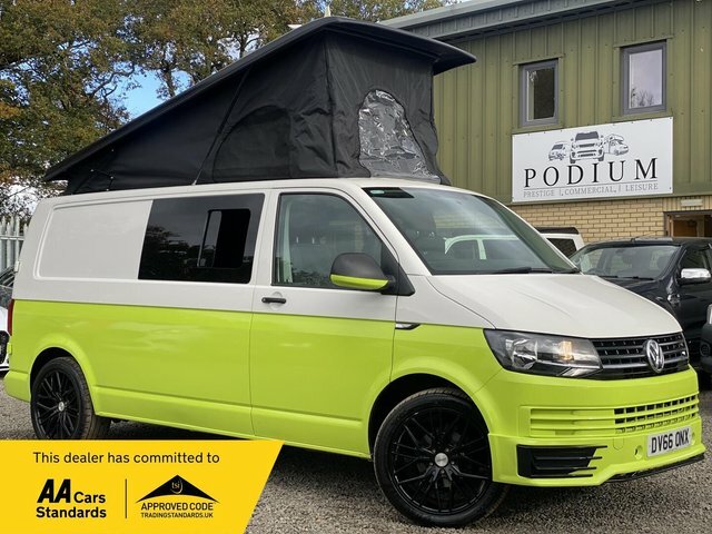 Volkswagen Transporter With Popup Roof-rockroll-hob-sink 