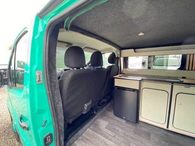 Vauxhall Vivaro 1.6 Cdti Lwb Kitchensinksolarhobrockrollulez BK17OMG Green #5