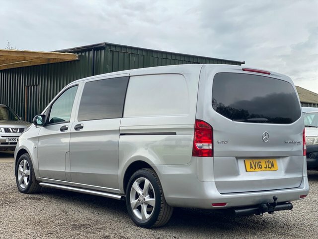 Mercedes-Benz Vito 2.1 116 Cdi Bluetec Sport Crew Van Rwd L2 Euro 6 Silver #3
