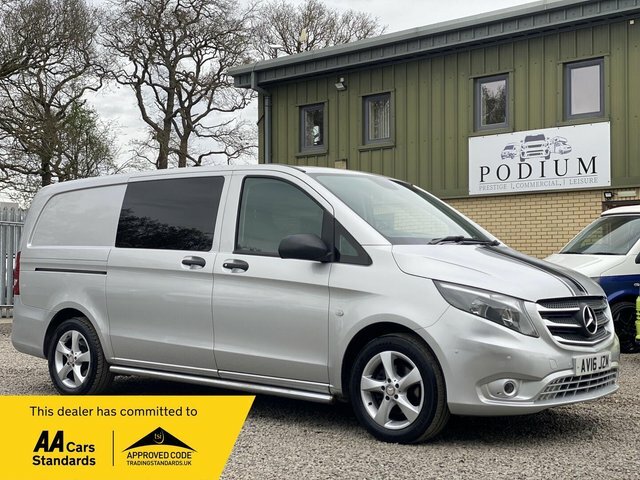 Mercedes-Benz Vito 2.1 116 Cdi Bluetec Sport Crew Van Rwd L2 Euro 6 Silver