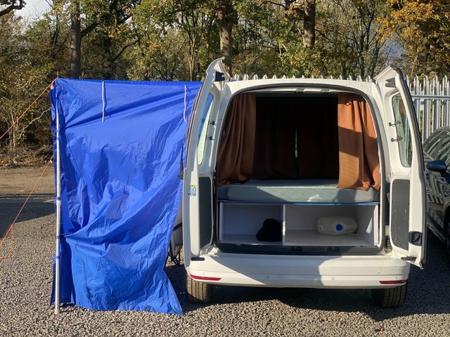 Volkswagen Caddy Camper Double Heatercruise White #6