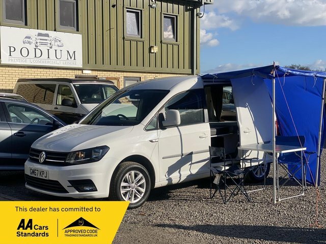 Volkswagen Caddy Camper Double Heatercruise White #2